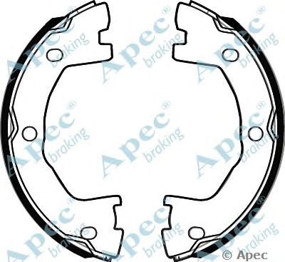 APEC BRAKING shu779 -  Комплект тормозных колодок